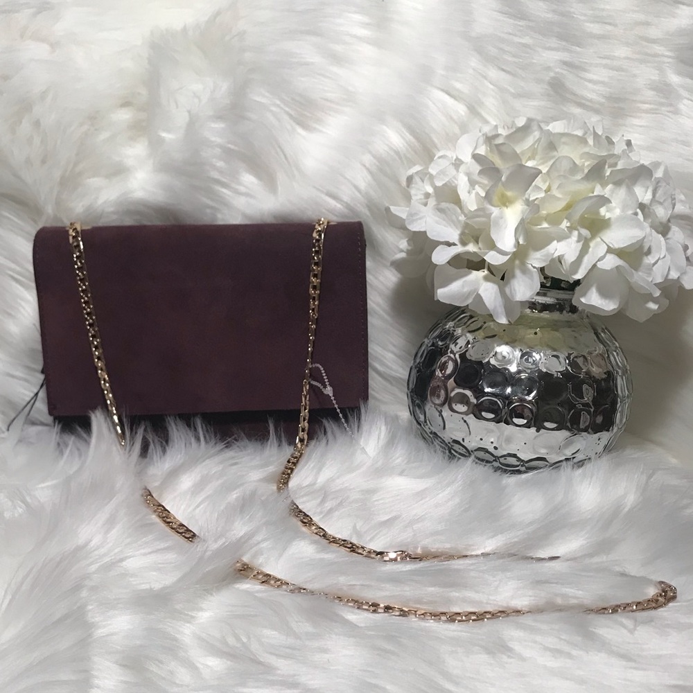 Wine colored crossbody bag
